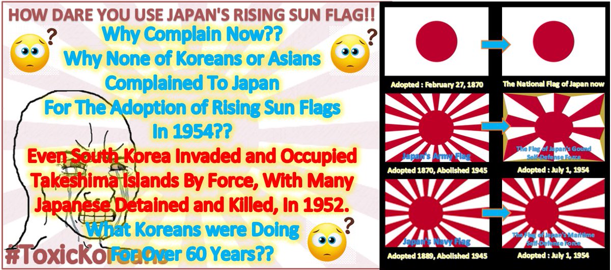 head_bulb's tweet photo. @Hero_NFT_ I wonder why @Hero_NFT_ couldn't logically think it weird...?🙄

1. Karate Kid has never got bombarded with complaints such as "War Crime Flag" "Mass Killing Flag" for 37 years.
2. WW2 ended in 1945. #RisingSunFlag for JMSDF has officially been welcomed and accepted for 76 years. https://t.co/NmuGcHalBB