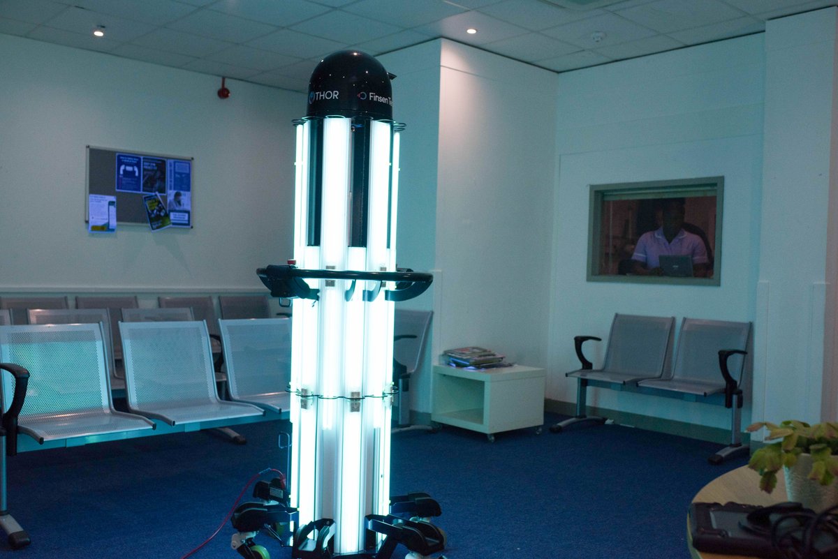 finsen_tech's tweet image. A hospital waiting room will see hundreds of patients pass through every day, so it is essential that it is properly decontaminated. THOR UVC® can disinfect the space,  including all exposed contents in just half an hour. 

#THORUVC #uvcrobot #uvc #hospital #healthcare #ipc