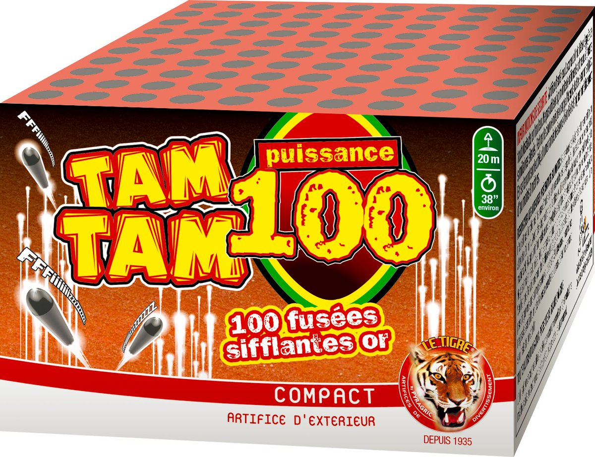 ArtificeOne's tweet photo. ONE ARTIFICE vous propose ce feu d'artifice COMPACT TAM TAM PUISSANCE 100, Pyragric à 24,95€. 

#feudartifice #fusee https://t.co/fpyeclozV0