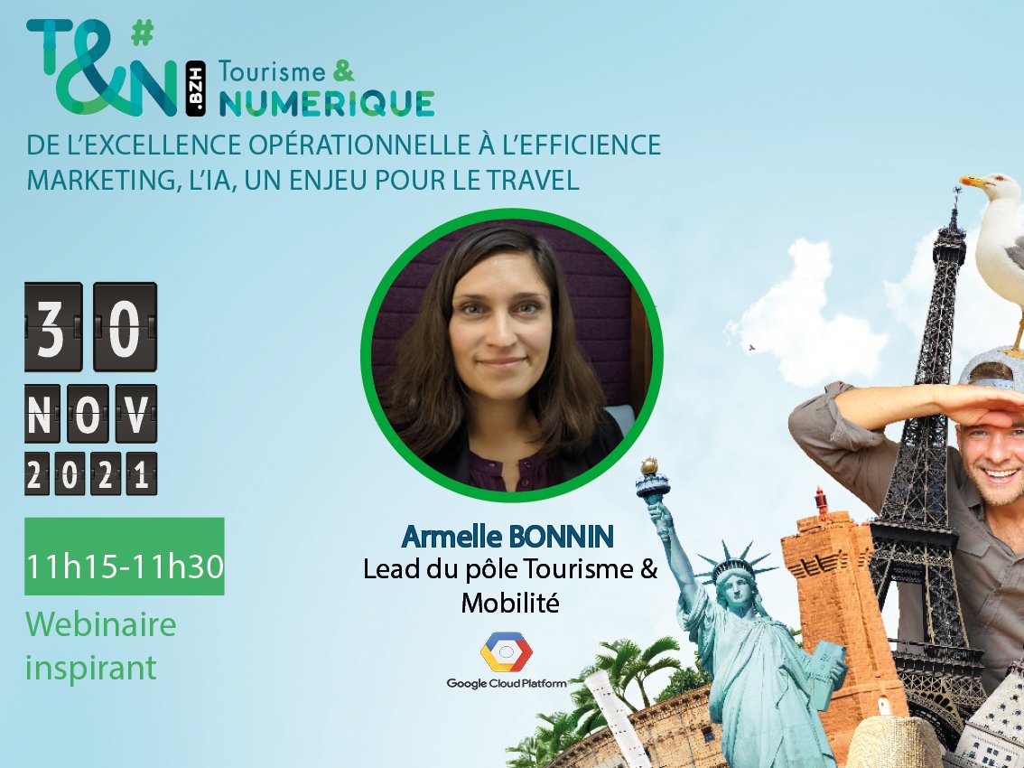 🙌Déjà plus de 300 inscrits pour la 7e édition de Tourisme &amp; Numérique : Mardi 30 nov. de 10h-12h30! Et vous ?🔗tourisme-et-numerique.bzh
<a href="/GoogleFR/">Google FR</a> sera présent pour parler de l'importance de l'analyse des nouveaux comportements dans la compréhension du Travel! 
<a href="/Anticipa/">Technopole Anticipa 💙💛</a> <a href="/AggloLTC/">Agglo_LannionTregor</a>