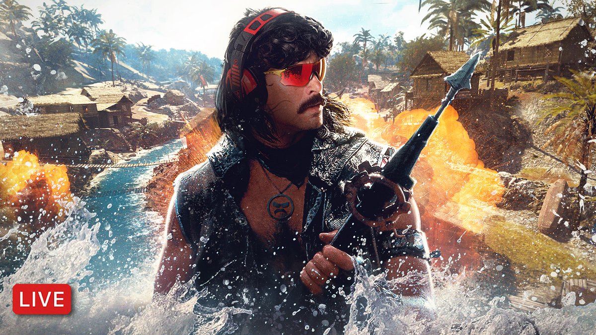 DrDisrespect's tweet photo. 🔴LIVE in 30 minutes

Crazy Ultimate Call Of Duty WARZONE Live Event 4 Calling Cards Japanese Planes Volcano Huge Update Caldera Secret Event Crazy Wow Pacific Map Secret....

... with Timmy The Tornado Turkey aka @timthetatman 

https://t.co/ethohFJafL https://t.co/tBGDkGgPLM