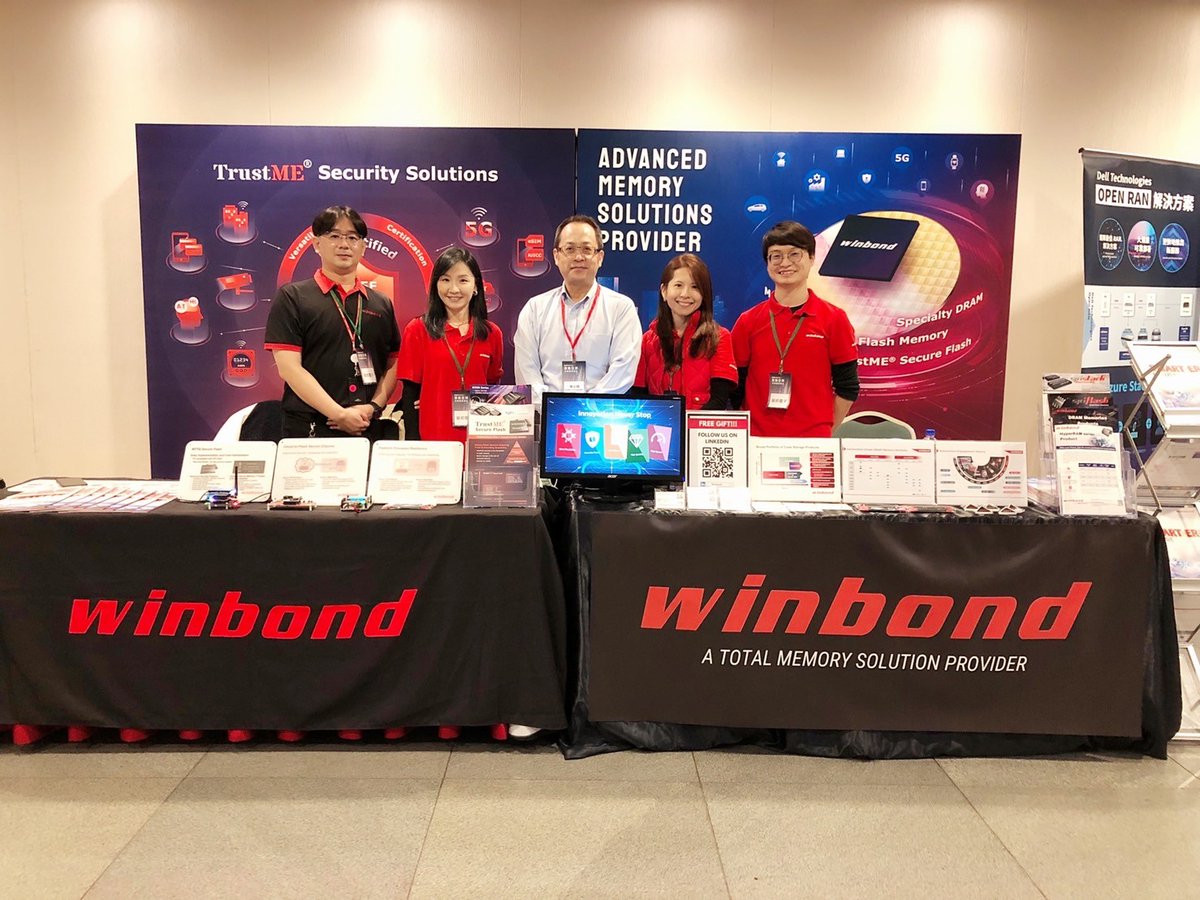 winbondflash's tweet photo. 感謝大家於11/23與華邦電子團隊一同參與Digitimes 科技大勢2022活動。更多關於華邦TrustME® W77Q 安全快閃記憶體產品資訊，歡迎您造訪：https://t.co/ueVH3zQxzO ，亦可透過email與我們做進一步聯繫： TrustME@winbond.com。
#IoT #CyberSecurity #Certified #MemorySolutions #SecureFlash #Forum https://t.co/7ePYVXe75s