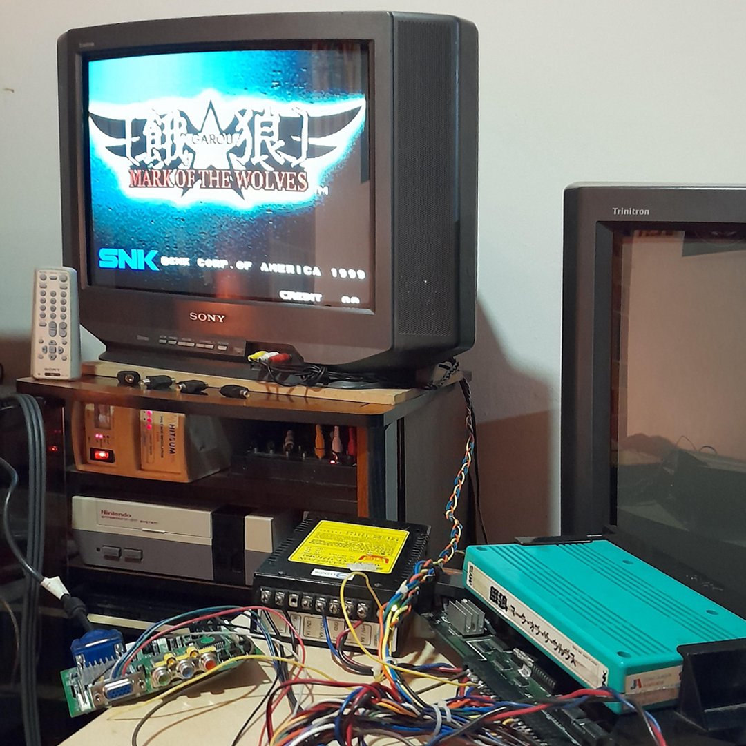 jueGAME's tweet photo. While it rains in Colombia . . .
I teach myself electronics to attempt my first consolized MVS.
Long way to go !
#MVS #NEOGEO #consolizedMVS #SNK #GAROUTEST #MODRGB #SONY #TRINITRON
-
Store:
https://t.co/8LDfhkDeNY https://t.co/1KZImAe30m