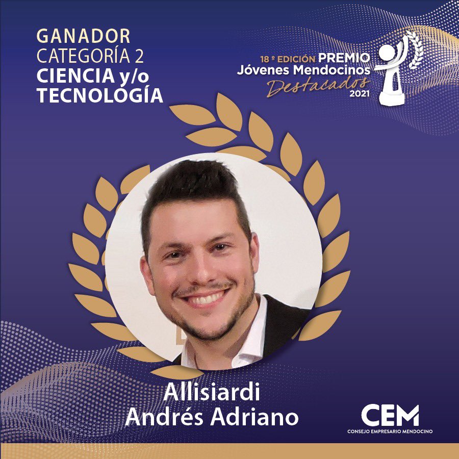 En la categoría de Ciencia y/o Tecnología el ganador es 🥁Andres Allisiardi 👏🏽

#JMD2021