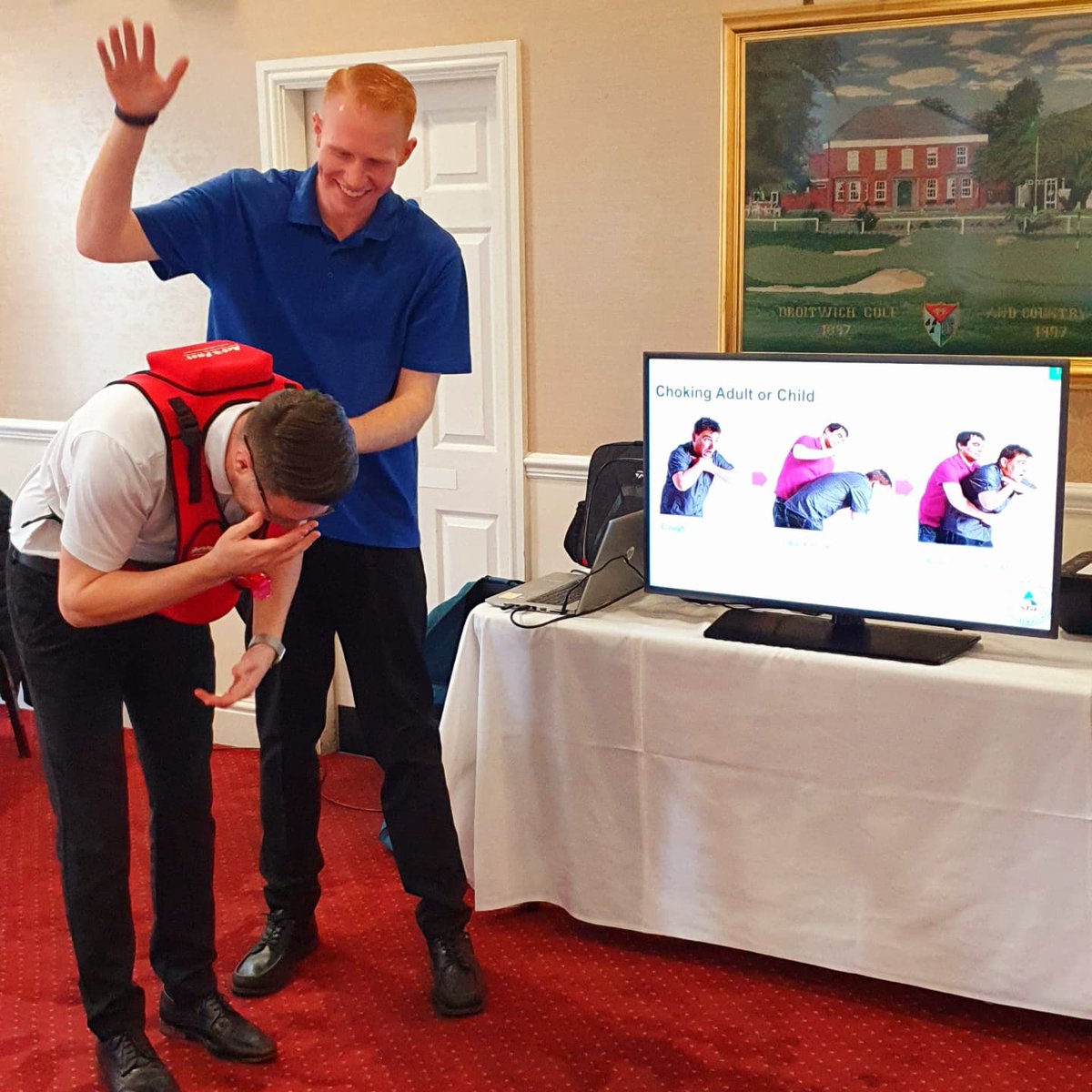 www.Revive2Survive.co.uk First Aid Training (@revive2s) on Twitter photo Congratulations to the team at <a href="/GolfDroitwich/">Droitwich Golf Club</a> on passing their #firstaidtraining #CPR #AED #Defibrillator #Choking #Shock #efaw #Bleeding #VeteranOwned #VeteranOperated #SavingLives #golfcourse πββοΈβ Congratulations to the team at <a href="/GolfDroitwich/">Droitwich Golf Club</a> on passing their #firstaidtraining #CPR #AED #Defibrillator #Choking #Shock #efaw #Bleeding #VeteranOwned #VeteranOperated #SavingLives #golfcourse πββοΈβ