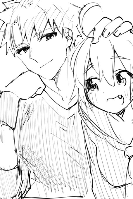 爺孫(村ぐだ♀)らくがき 