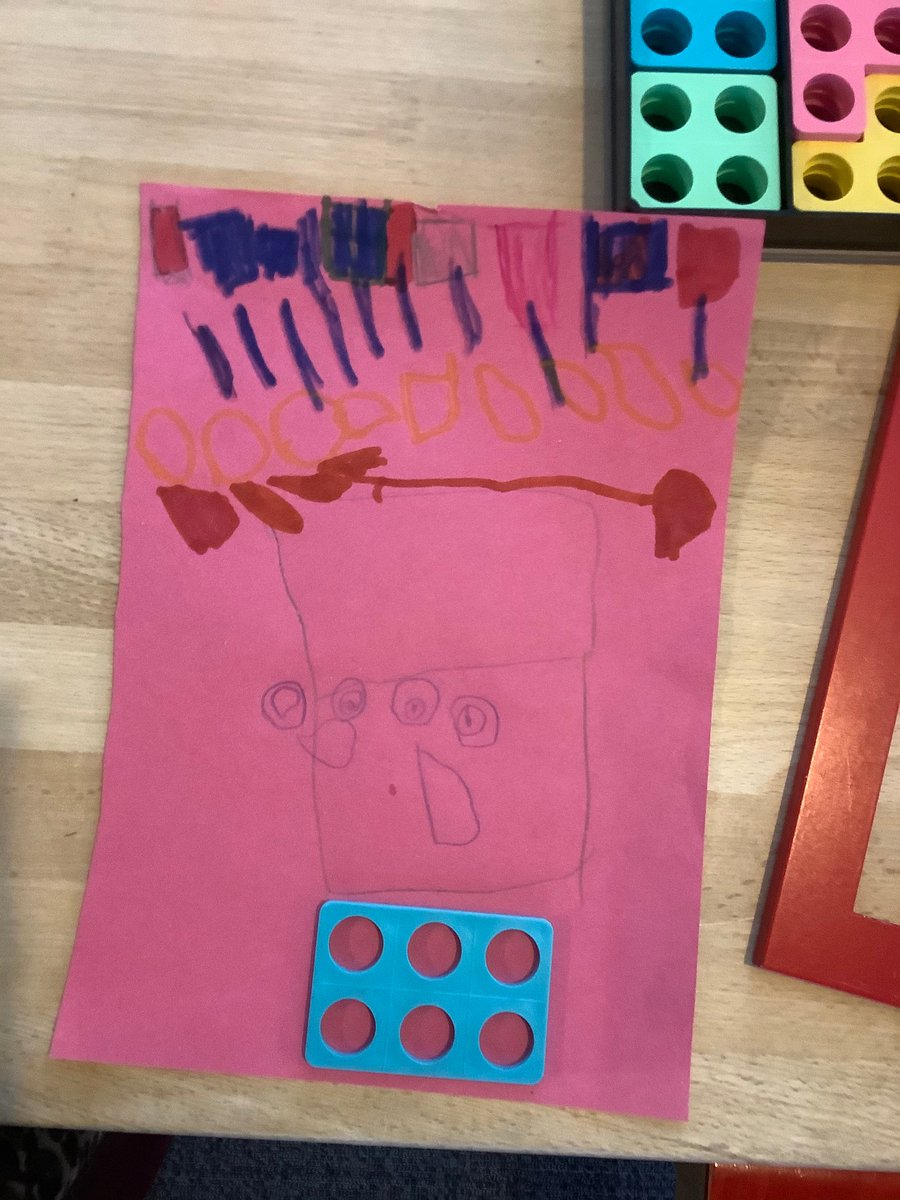 BSB_EarlyYears's tweet photo. J; “I make a candy Numicon shop”. Wonderful to observe this fantastic idea of a numicon shop come to life! All child led. “Let’s get the cello tape and make it”. This was then added to our playdough area in Kindergarten. https://t.co/UaCaZzDXNU