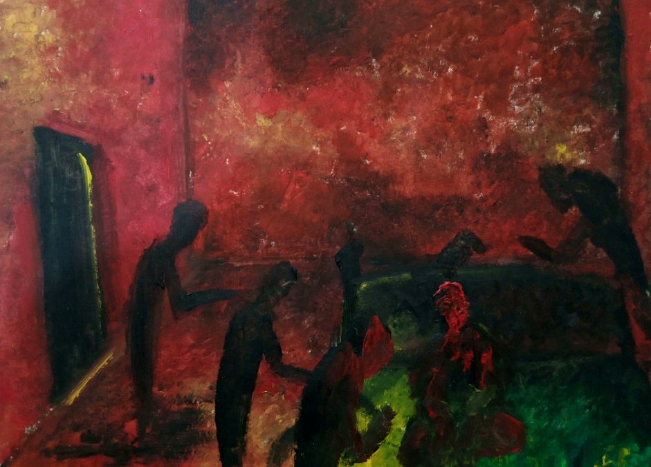 "Sleeplessness"😬. #room #door #bed #floor #illusion #blood #disgusting #man #creatures #freak #darkness #horror #depression #conflict #mentalillness #art #artist #artwork #instaart #arte #artistsoninstagram #artofvisuals #artoftheday #artsy #fineart #artistic #artists