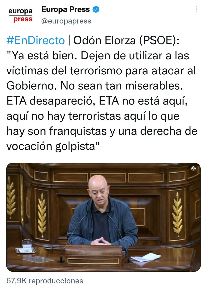 eltivipata's tweet photo. ETA desapareció. No como el franquismo, que está en el Congreso de los diputados. Este partido es el mal. https://t.co/7BWtvCo43I