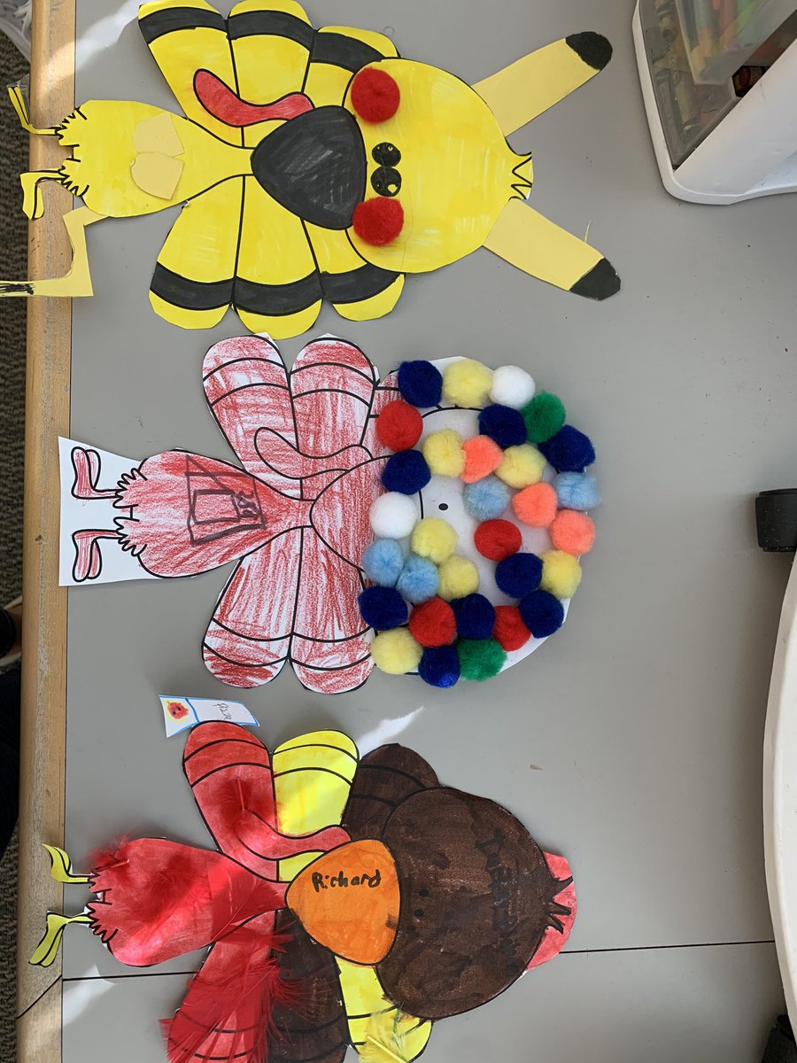 RBMSSchmitt's tweet photo. “Disguise a Turkey”  Mrs. Schmitt &amp; Ms Schaefer’s class hid turkeys so they wouldn’t become Thanksgiving dinner! #RBBisBIA https://t.co/eNjkU68hoe