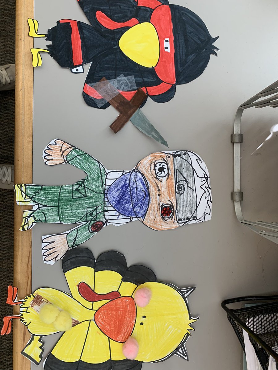 “Disguise a Turkey”  Mrs. Schmitt &amp; Ms Schaefer’s class hid turkeys so they wouldn’t become Thanksgiving dinner! #RBBisBIA