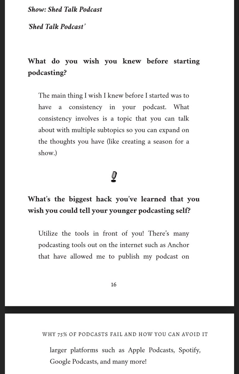 tonyshedtalk's tweet photo. Yo my podcast is published in a book 🥺😭 what an amazing feeling!!! https://t.co/nbrLHXURVw