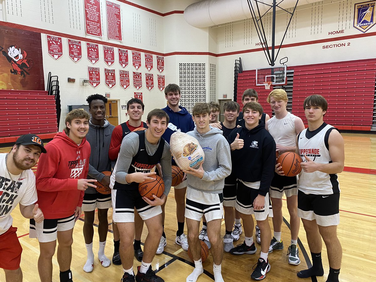 Our annual Turkey Shoot by Coach Pitt.  Taking home the 🦃 2 time winner <a href="/GavinGarlitz/">Gavin Garlitz</a> 

Love having old guys back in the gym!

 Any former players who want to come by we practice Friday 4-6 and have a home scrimmage Saturday morning 10am
<a href="/TippecanoeAD/">Tipp Red Devils</a> <a href="/TippRedDevils/">Tippecanoe Athletics</a>