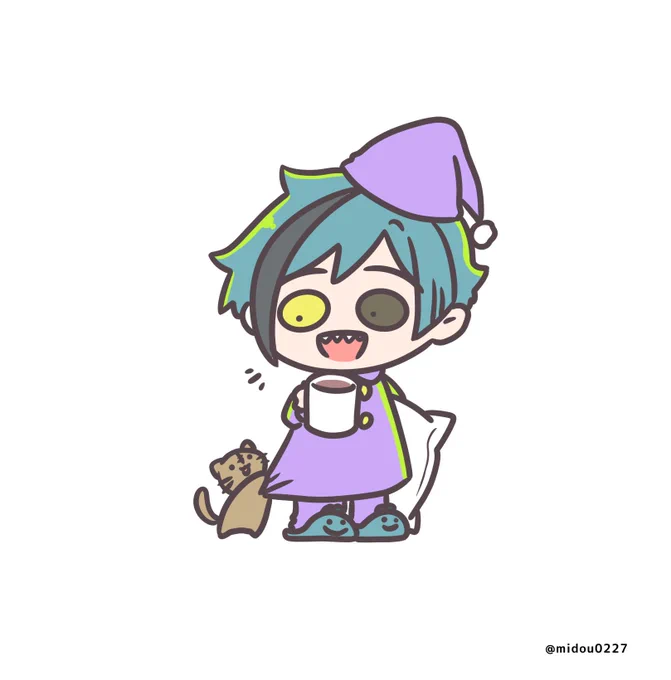 カップの中身は
ホットココア☕️🍫 