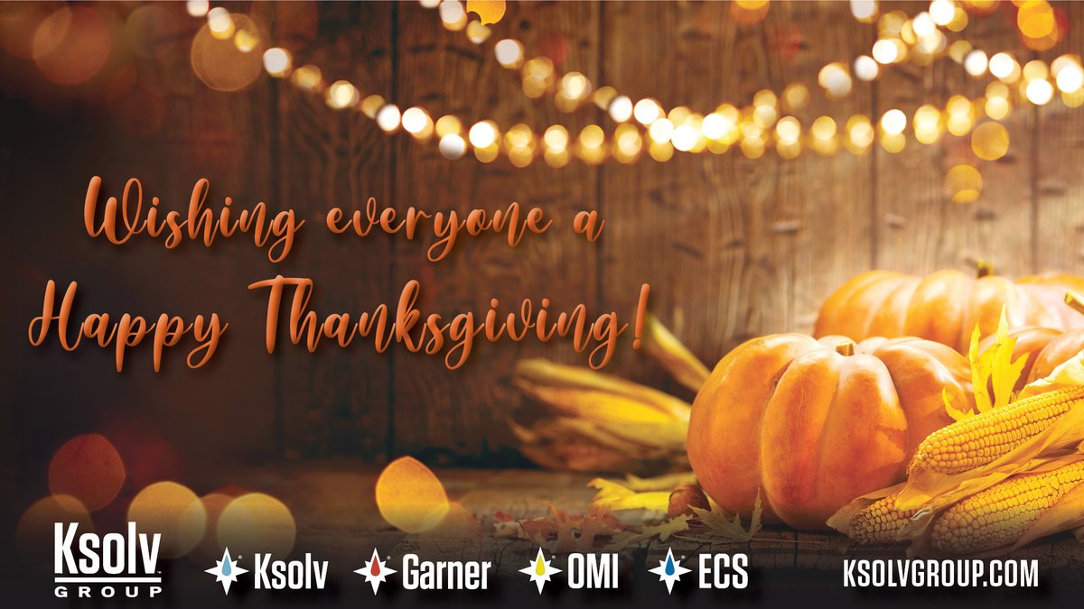 Garner_ES's tweet photo. As we head into this Thanksgiving holiday to gather with family and friends, know that we are also truly #grateful for you - our amazing employees and loyal customers. #HappyThanksgiving https://t.co/Ov6pAMdAWi