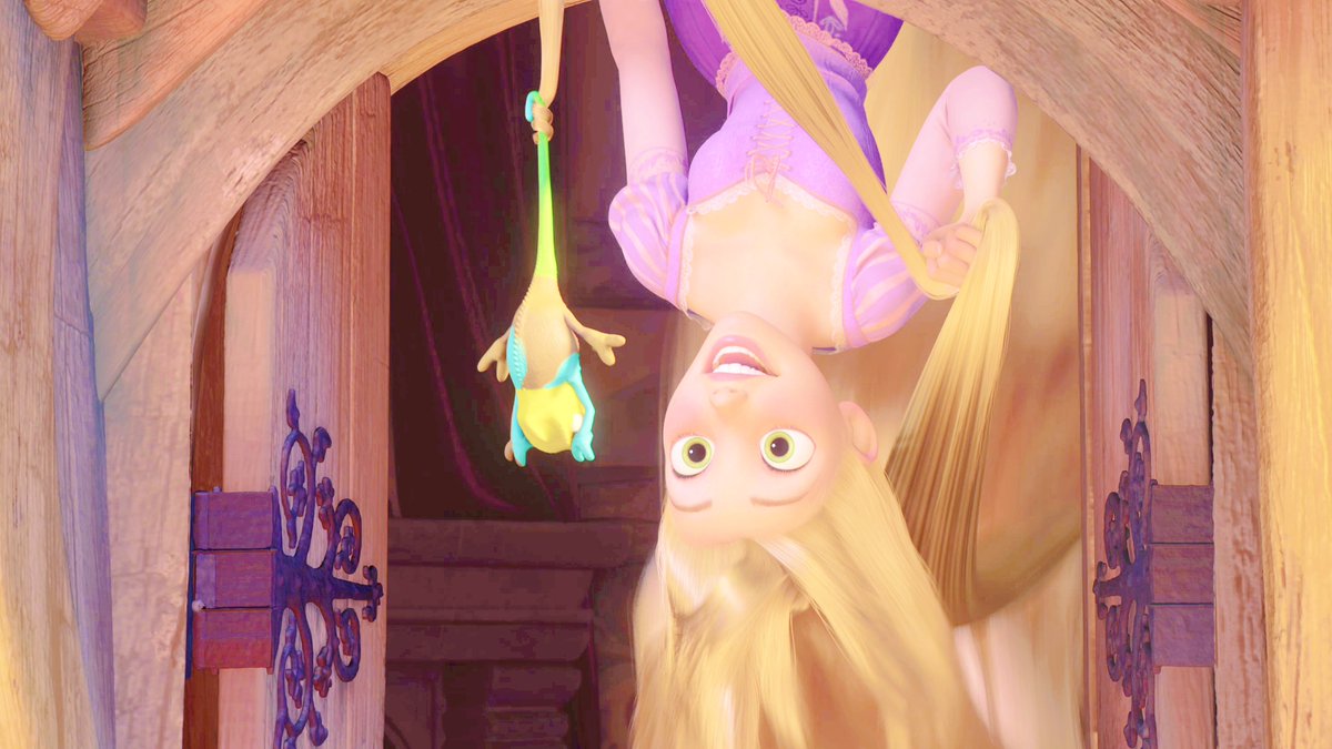 Tangled Rapunzel Brushing Hair