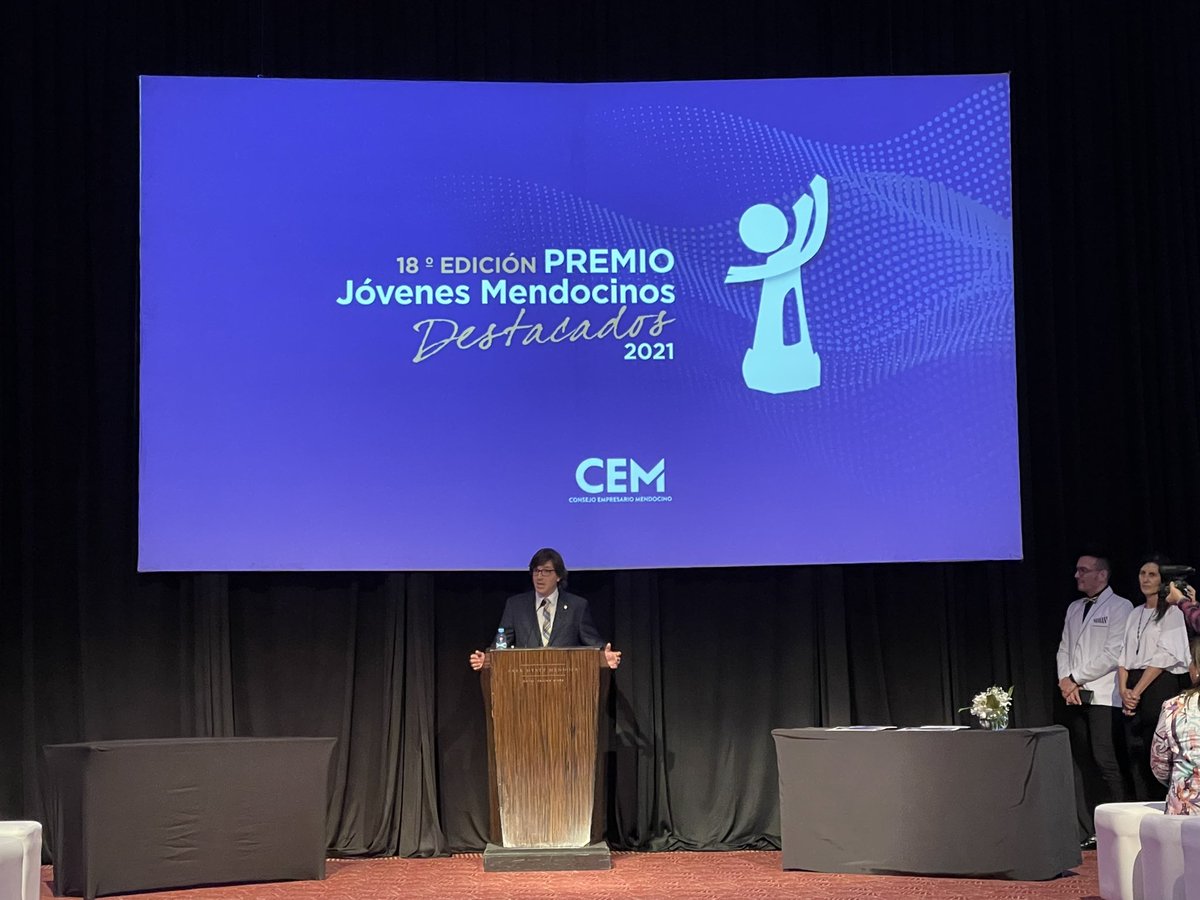 Felicitaciones al <a href="/cem_mendoza/">Consejo Empresario Mendocino</a> por una nueva edición del premio <a href="/CEMJovenes/">Jóvenes Mendocinos Destacados</a>! #JMD2021
