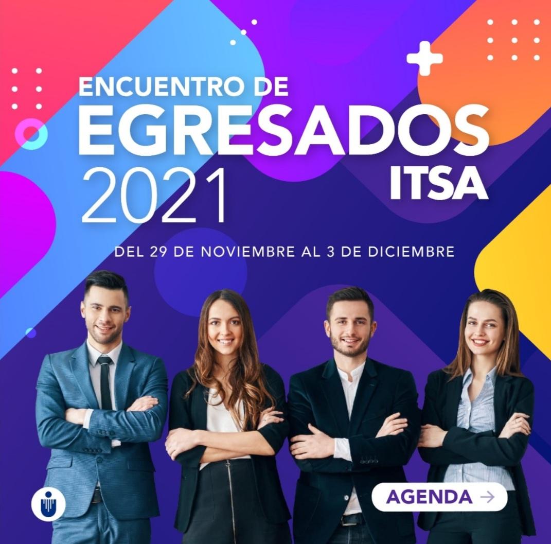 EgresadosIUB's tweet photo. #EgresadoITSA, vive experiencias, fortalece vínculos y participa de la actividad del #EncuentroDeEgresados, del 29 de noviembre al 3 de diciembre.

¡Disfruta de una jornada de concursos, Bingo, reconocimientos, feria laboral, conferencias, sesión interactiva y muchas sorpresas! https://t.co/DvCcTzdmRs
