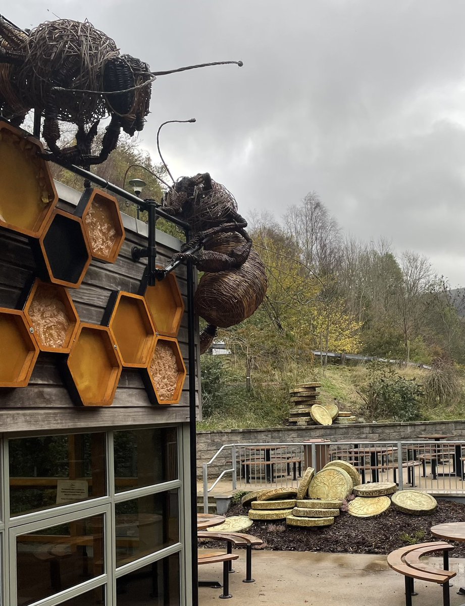 nonaffart's tweet photo. It is nice to see the two phases of the Bran project completed at Cwmcarn Forest Visitor Centre. #art #cwmcarn #publicart #sculpture #Mabinogion #welshmyth https://t.co/t9rJ3eyM12