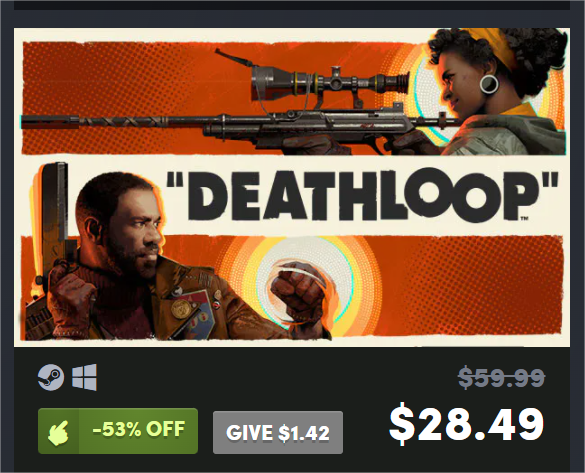 TheDealBoy's tweet photo. Black Friday is live. Deathloop 53% off at Humble - https://t.co/d90NGHnHEv

#BlackFriday #BlackFridayDeals https://t.co/ScQOMa0lYf