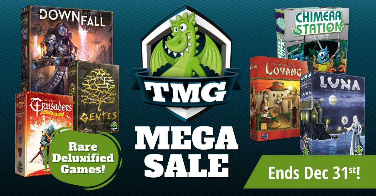 CoolStuffInc (@coolstuffinc) on Twitter photo From now until December 31st, save big on games from <a href="/TastyMinstrel/">TMG (Tasty Minstrel Games)</a>! We have deals on both the Base and Rare, Deluxified versions of the games, but only while supplies last. Don't miss out!
-bit.ly/30SUIPZ From now until December 31st, save big on games from <a href="/TastyMinstrel/">TMG (Tasty Minstrel Games)</a>! We have deals on both the Base and Rare, Deluxified versions of the games, but only while supplies last. Don't miss out!
-bit.ly/30SUIPZ