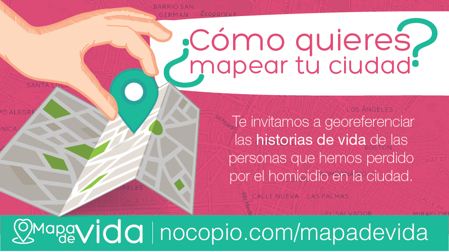 NoCopioMed's tweet photo. En el #MapaDeVida puedes ingresar la historia de vida de un ser querido que hayas perdido por homicidio, también puedes ver otras historias, evocar algún recuerdo o algo que lo hacia feliz. Conoce esta herramienta aquí: 👉https://t.co/A3caXpUOLW https://t.co/kjG5v0YfdA