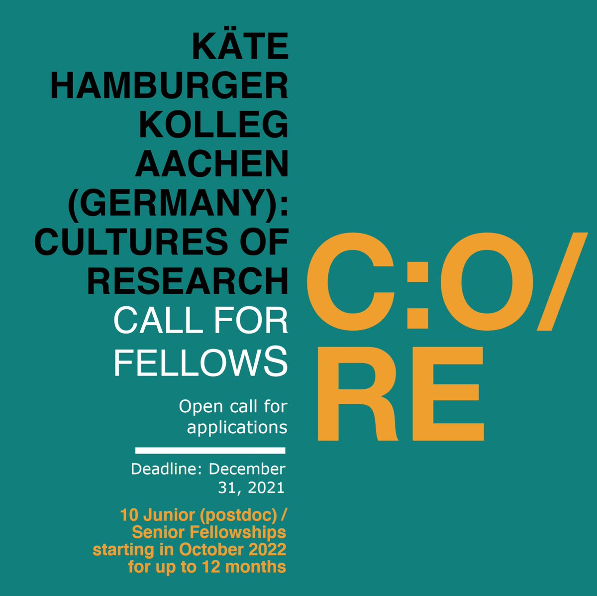 a_wentland's tweet photo. Very interesting 1 year junior+senior fellowships (postdoc and prof) offer in Aachen (Germany). @RWTHHumTec is a great place for STS in Germany.

 https://t.co/7oslGpYjBZ https://t.co/380deAVrLM