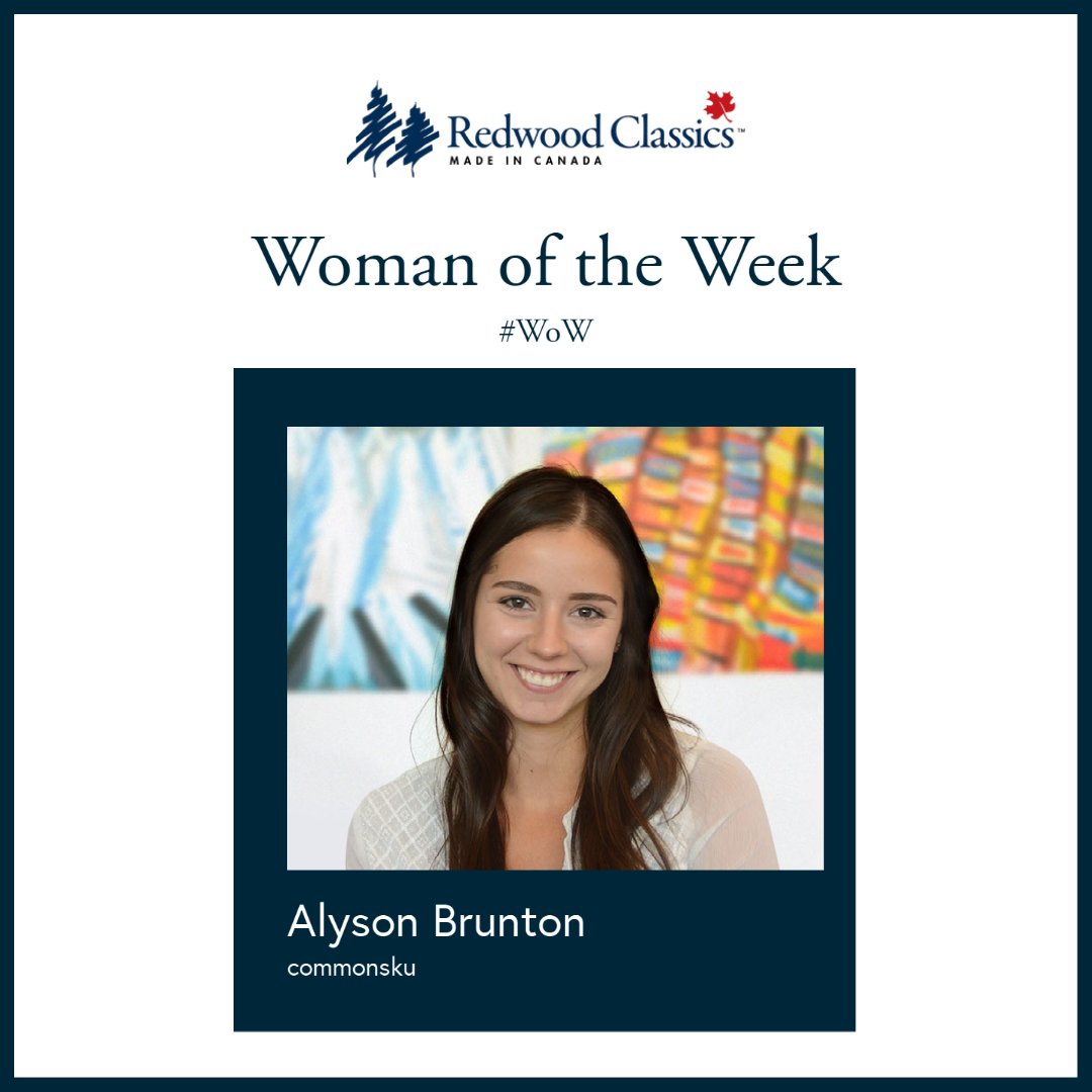 RedwoodClassics's tweet photo. Meet our #WomanOfTheWeek @alybrunton of @commonsku! "We all push the boundaries of what's possible by being open, vulnerable, and compassionate."
#WoW #WomenInBusiness #WomenLeaders #Skumunity https://t.co/ufVpHUpiQN