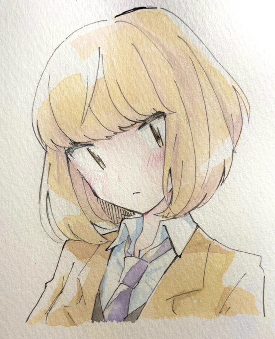 これは水彩の練習したときの内笑美莉 