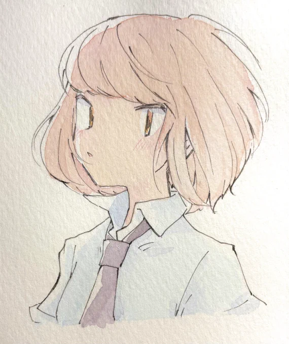これは水彩の練習したときの内笑美莉 