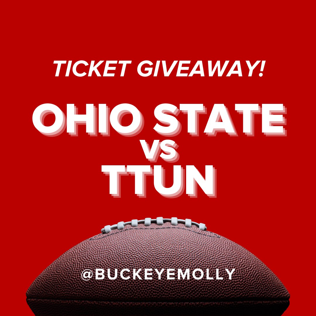 In honor of Rivalry Week, I want to send ✌🏻 Buckeyes to THE GA❌E on Saturday. 

Entering is easy: 
1️⃣ RT this post
2️⃣ FOLLOW <a href="/BuckeyeMolly/">Molly Ranz Calhoun</a>

A random winner will be chosen on Friday at noon! #BuckeyeForLife #GoBucks #BeatTTUN