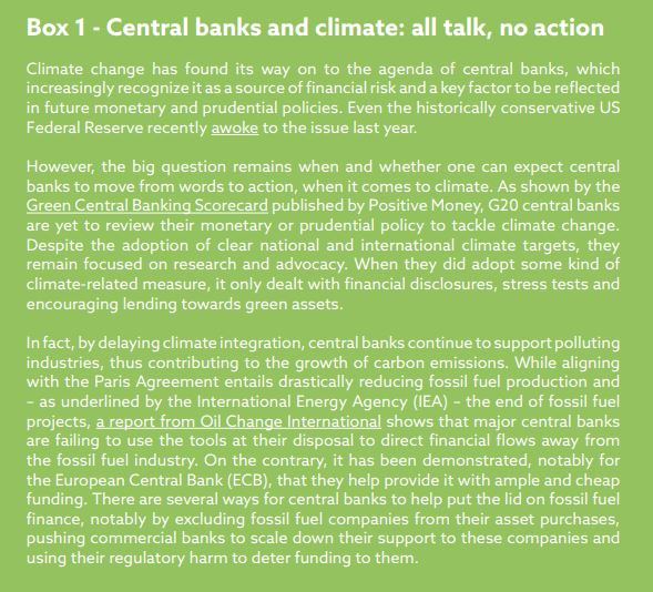 andytuit's tweet photo. @urgewald @roettinho @KatrinGanswindt @VladimirSlivyak @LaraCvlr @ilanabana @Vinnisha8848 @ClimateByHarryG @Fem015 @HollyAPetersen @GlobalCitzBoyd @Global_Witness #SriDOCS hit 3β£7β£1β£ π
today's update:
Below the radar: #Centralbanks investing unsustainably
"@ReclaimFinance
https://t.co/UJ7yIu3b6N
#sustainablefinance #sri #esg #greenfinance #climatefinance #climatecrisis #responsibleinvestment https://t.co/imOOYq2lVb
