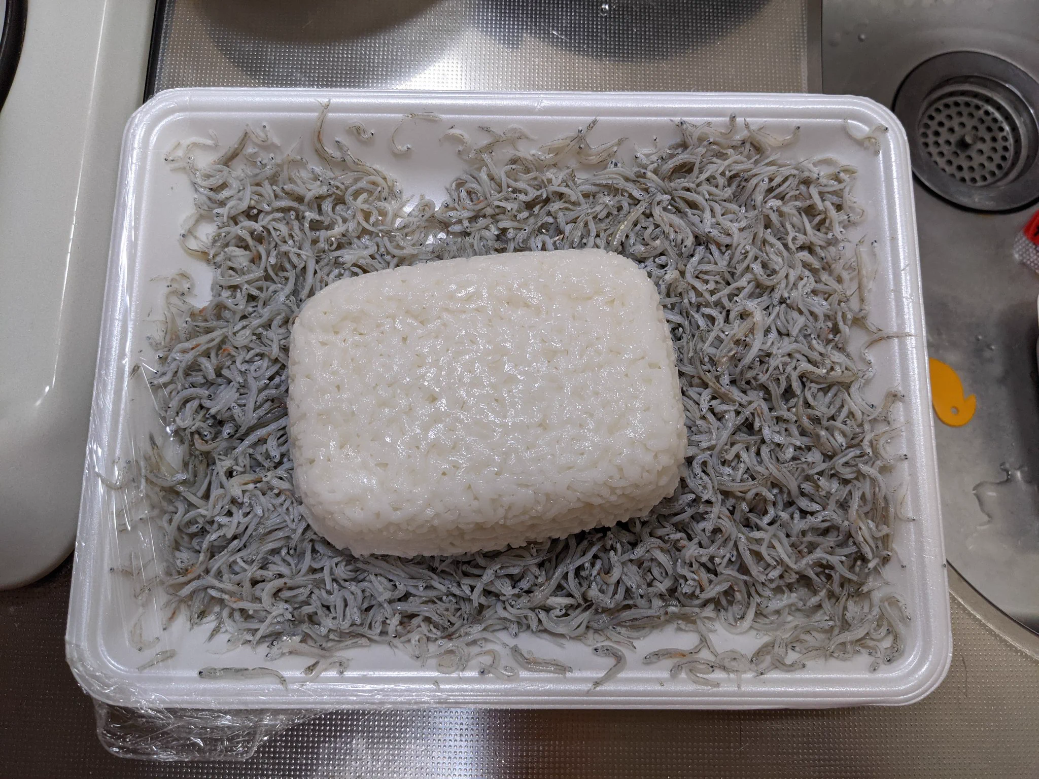 ご飯しらすで対抗してみますw  