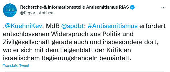 othman_riad's tweet photo. Mit der hier gewählten Formulierung wird die Anwendung des Antisemitismusbegriffs allerdings weiter entgrenzt. War bis vor Kurzem noch von "Israelkritik" die Rede (ein Begriff, den ich aus verschiedenen Gründen ablehne), die antisemitisch sei, wird nun auch explizit 1/5 https://t.co/ImPfmnXrIl
