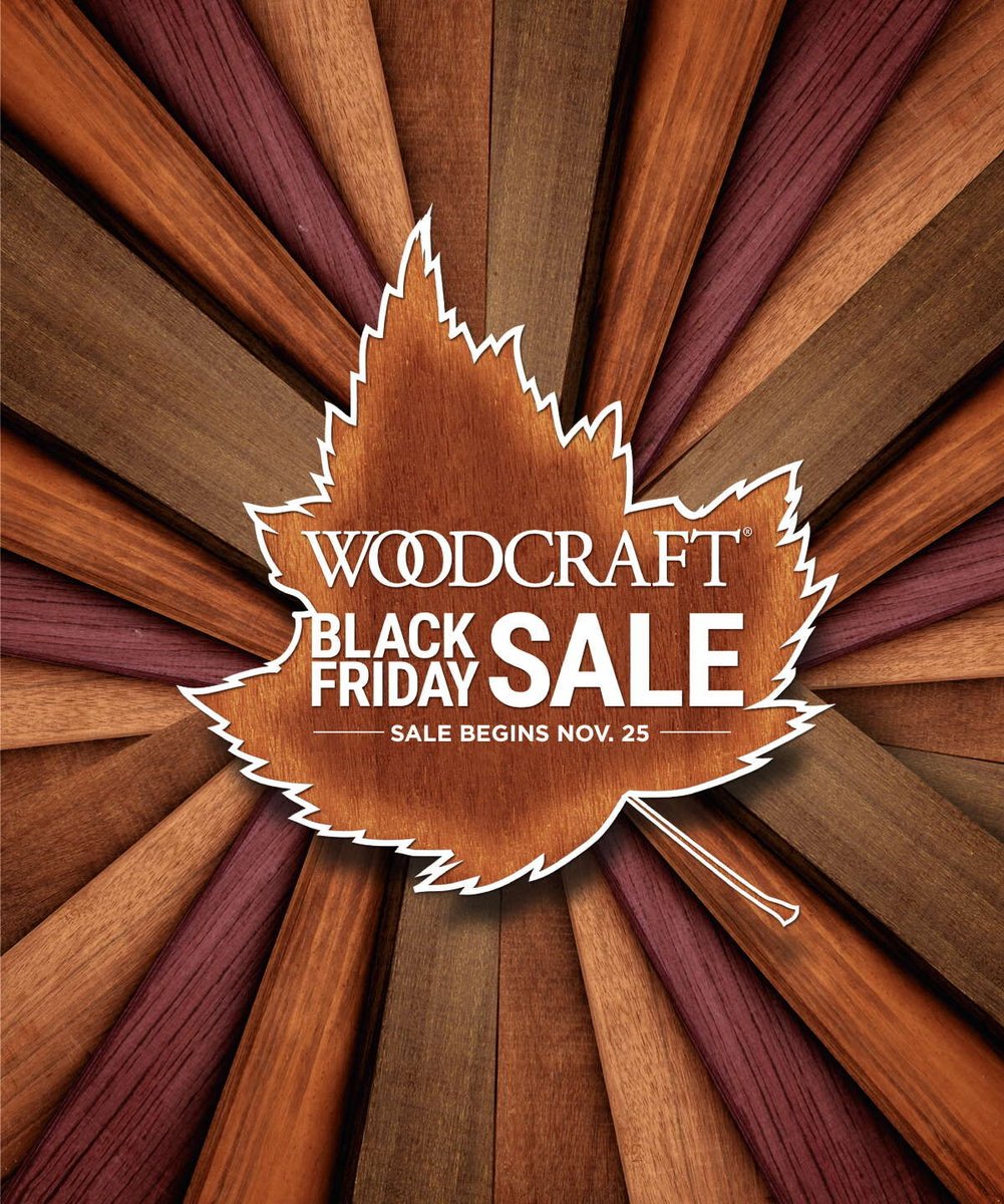Woodcraft's tweet photo. Looking for Black Friday #woodworking deals? Think #Woodcraft! TOMORROW THU 11/25 our #BlackFriday deals are LIVE! Cool JET Doorbusters, and a retail-only WoodRiver 4-in-1 rasp & file doorbuster! #ThinkGiftsThinkWoodcraft #TogetherWeCanCreateAnything https://t.co/bWt81eS142 https://t.co/toz2awtkPg