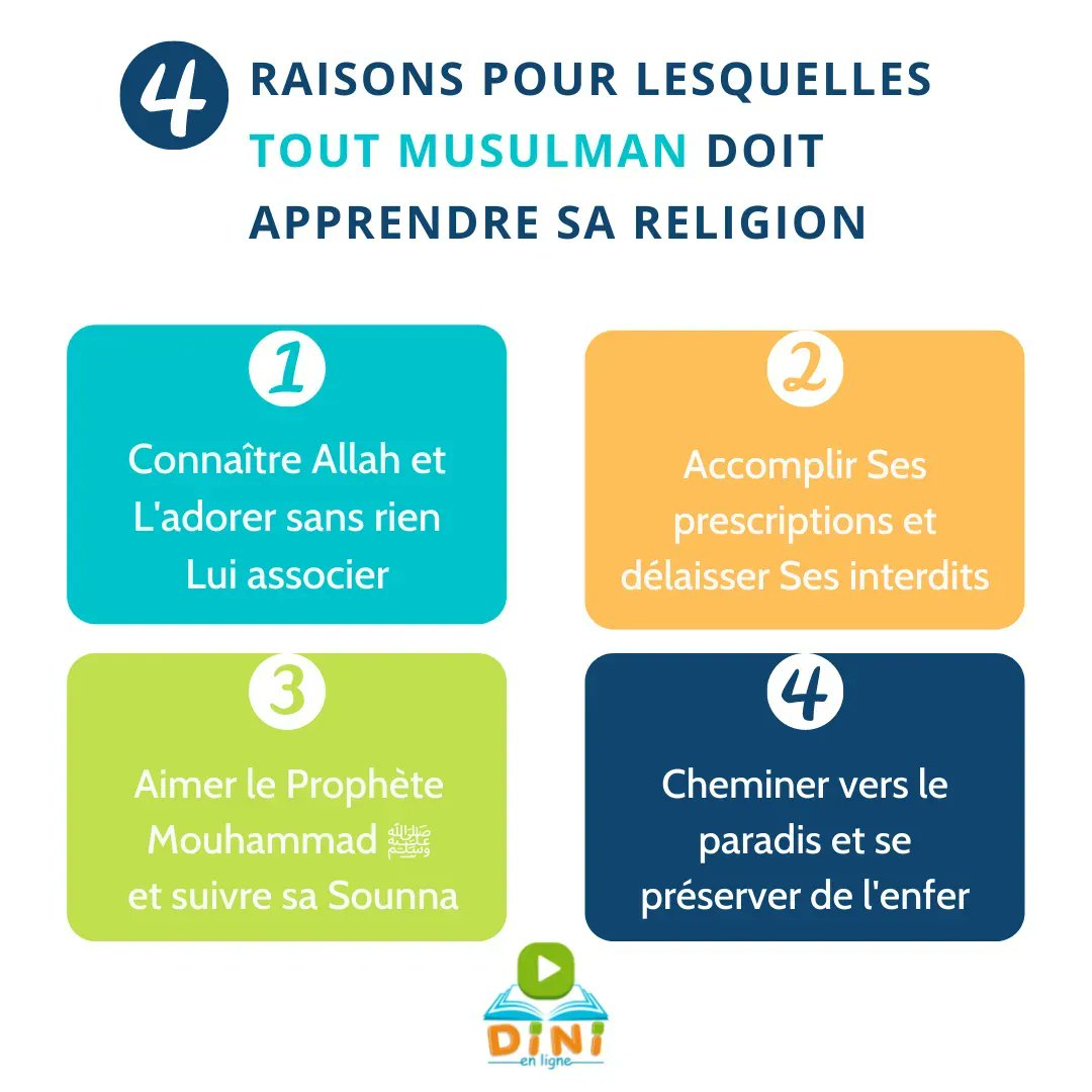 dinienligne's tweet photo. Notre atelier offert à destination des parents musulmans est ouvert   ! Tu y trouveras des conseils et des exhortations pour faire rayonner la science religieuse dans ton foyer. On commence aujourd'hui par un rappel sur l'importance de la science  ➡️https://t.co/4HtdYdZkEY https://t.co/Bbl0sEnhdH