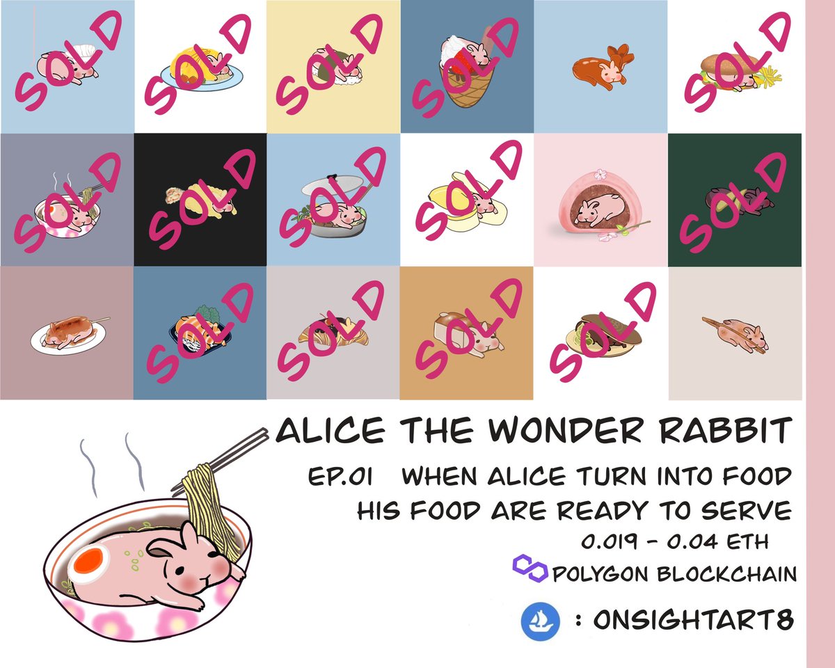 Infraredsky09's tweet photo. Alice is my pet. He is a male Minirex breed rabbit.
This is the first episode about him turn into food.
I hope you will like it because I draw it with all my heart.🐰💕
 
https://t.co/A2tSQCmPjX

#NFTartists #nfts #NFTCommunity #NFTTHAILAND #nftcollectors #NFTJapan https://t.co/Esv3D2kJVy