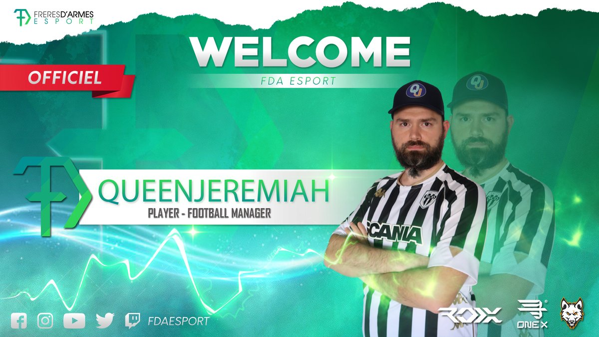 FDAEsport's tweet photo. 🚨ANNONCE MERCATO🚨

🟢La FDA est fière d'annoncer sa nouvelle recrue  
@QueenJeremiah qui sera la pour représenter nos couleurs sur le jeu @FootballManager @FMFrance

▫️On lui souhaite la bienvenue parmi nous et bonne réussite pour cette nouvelle expérience💚🖤

#FDAESPORT #FM22 https://t.co/qtyRtQCP1j