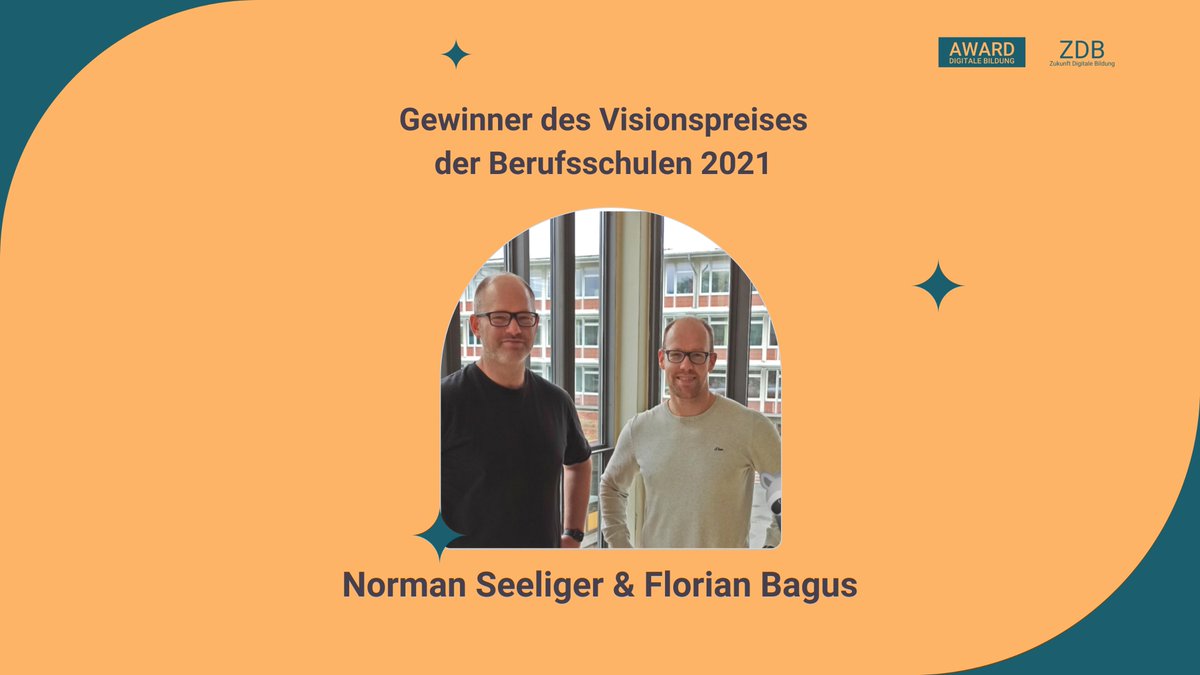 AwardBildung's tweet photo. Die Reise geht weiter… Nun haben wir unsere zweite Station erreicht nämlich Kassel! Hier haben die beiden Lehrkräfte Norman Seeliger und Florian Bagus mit dem Konzept “smartPAPER” den  Visionspreis in der Kategorie Berufschule gewonnen.
Herzlichen Glückwunsch‼️🏆🎊🎉 https://t.co/WE654KoCui