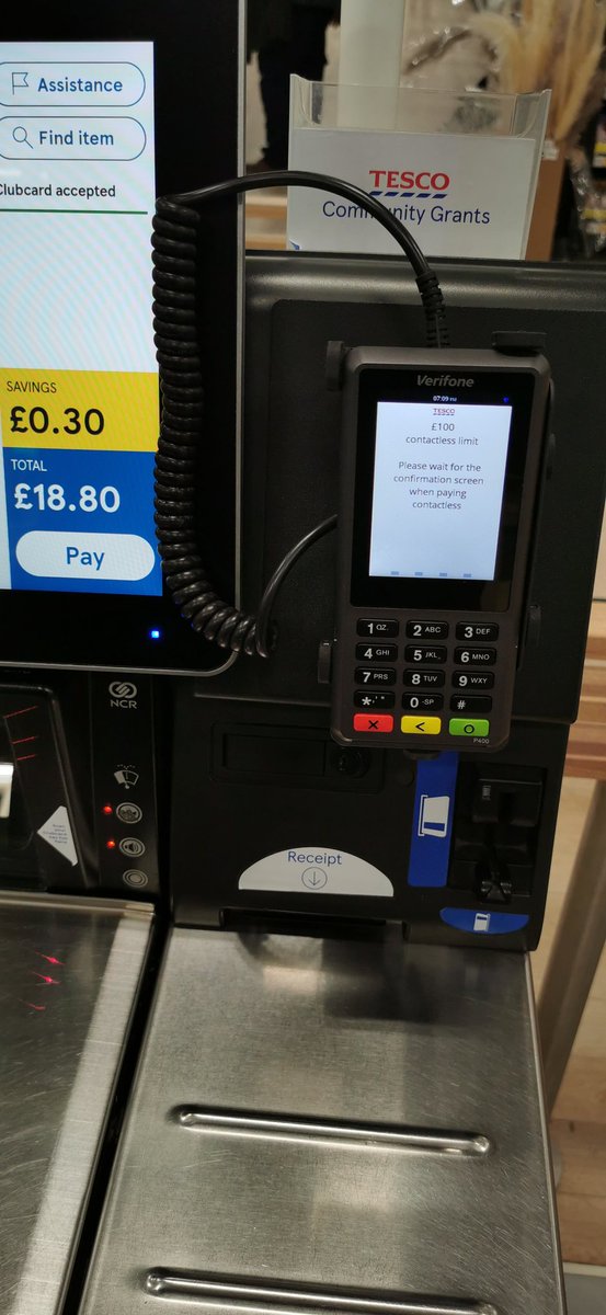 envio's tweet photo. @tesco The card readers at the self-checkouts at #Tescoextra have recently been replaced and I can no longer use #GooglePay to complete a purchase, it's really annoying. Am I alone or is there a wider problem? #IsItJustMe https://t.co/nPRxDxDSG7
