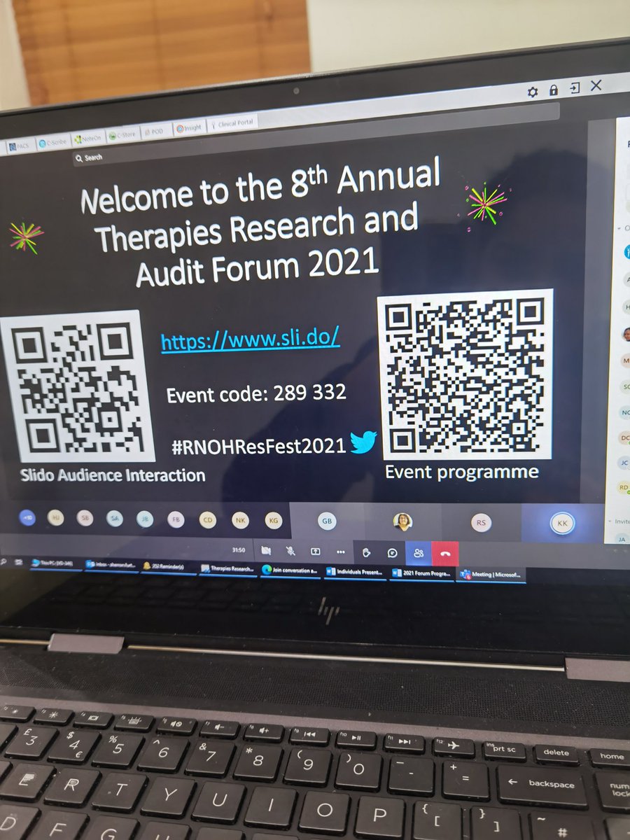 Fantastic presentations from our #Sarcoma #Rehab #Research #Programme at Research &amp; Audit Forum 2021 😇 Thanks Lyufang, Tolga, <a href="/Ting16393158/">Ting</a> for ur amazing presentations &amp; great effort today👌😄! Hard work from entire team🎊 @orthopoda <a href="/Abbythephysio/">Abby McCarthy</a> @RnohTherapies @RNOHnhs <a href="/ucl/">UCL</a>