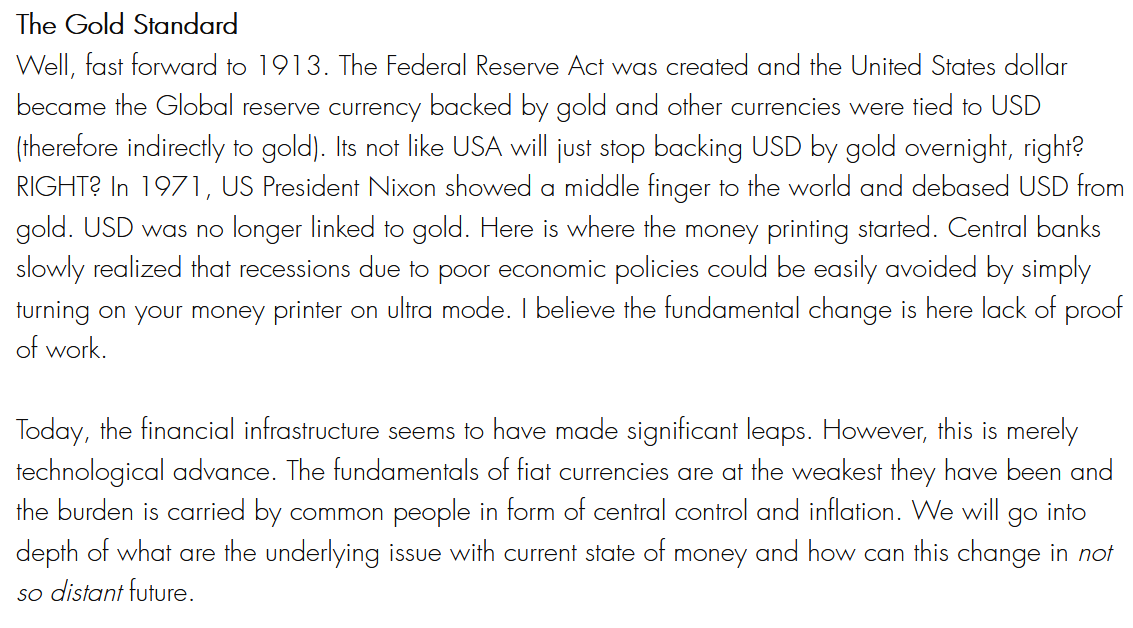 MacroBullish's tweet photo. Fall of the The #Gold Standard
#Bitcoin #finance #historu #money #crypto https://t.co/SlAXMCElY0