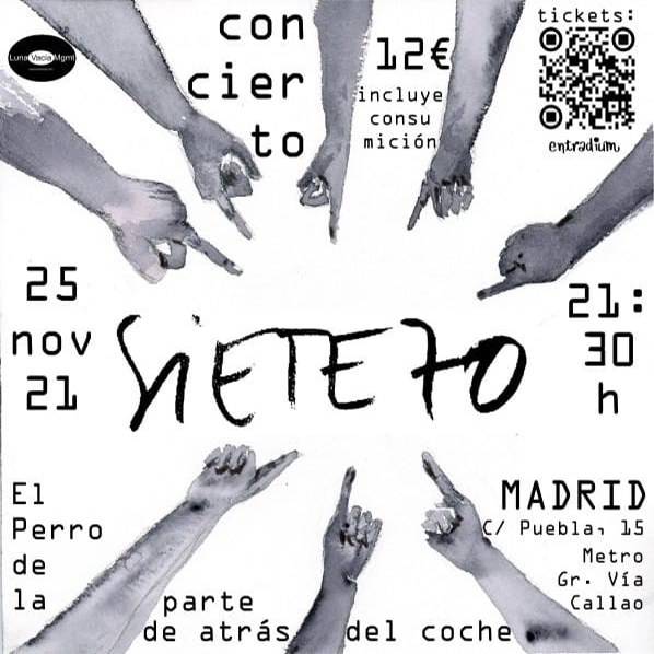 Mañana 25/11 JUEVES 21:30H <a href="/siete70oficial/">Siete70oficial</a> en directo!!!🤩 Últimas Anticipadas ➡️ entradium.com/events/siete70