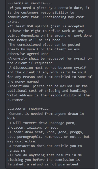 NecroGato's tweet photo. Art prices
Turn out is shit.
It's ok to ask.
It's ok to nag me.
Follow Discord link in bio and DM through Discord. https://t.co/aLioLb3q7N