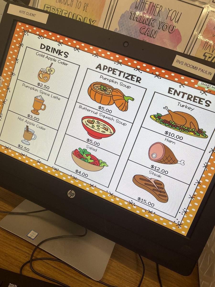 MrsHansenRVS's tweet photo. Thanksgiving Math Menu! https://t.co/tPnOBJVIbQ