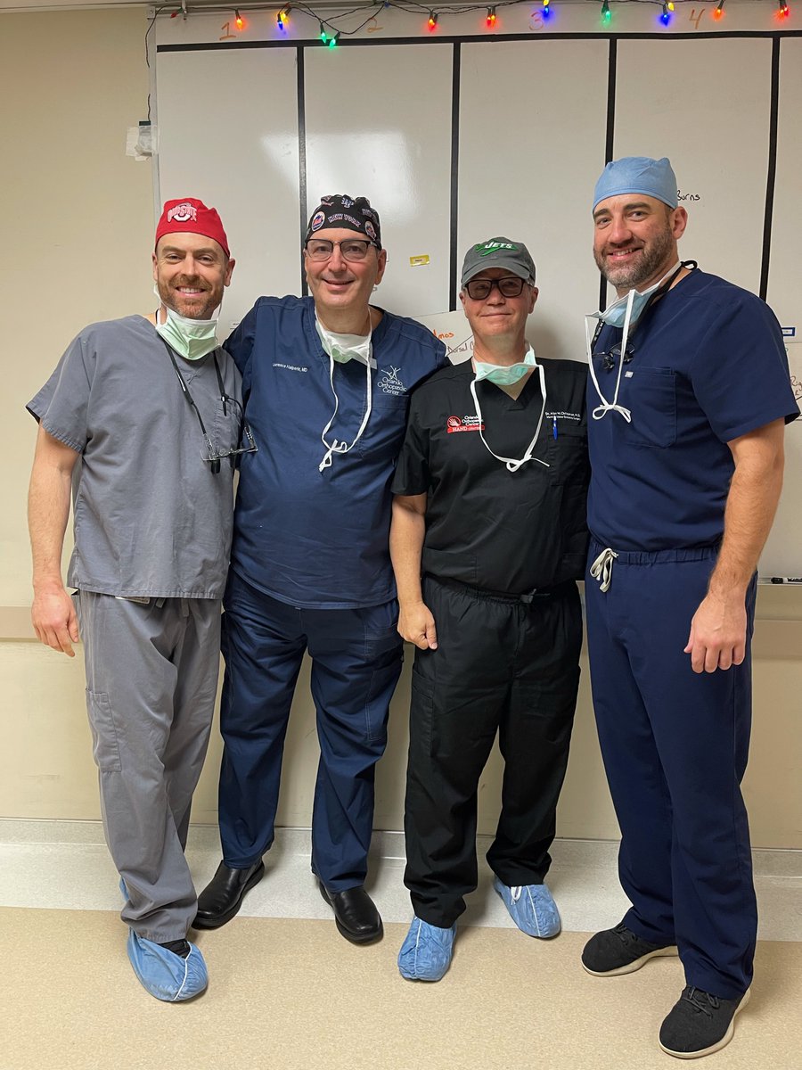Happy Thanksgiving from our hand and wrist specialists! Let's give these gentlemen a hand in the comments. ✋ Pictured from left to right: Michael D. Riggenbach, M.D. Lawrence S. Halperin, M.D. Alan W. Christensen, M.D. Jason D. Lehman, M.D.