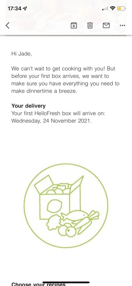 Jade_Hadden's tweet photo. First @HelloFreshUK box is supposed to arrive today - nada. Where’s my food? https://t.co/dzklx76g17
