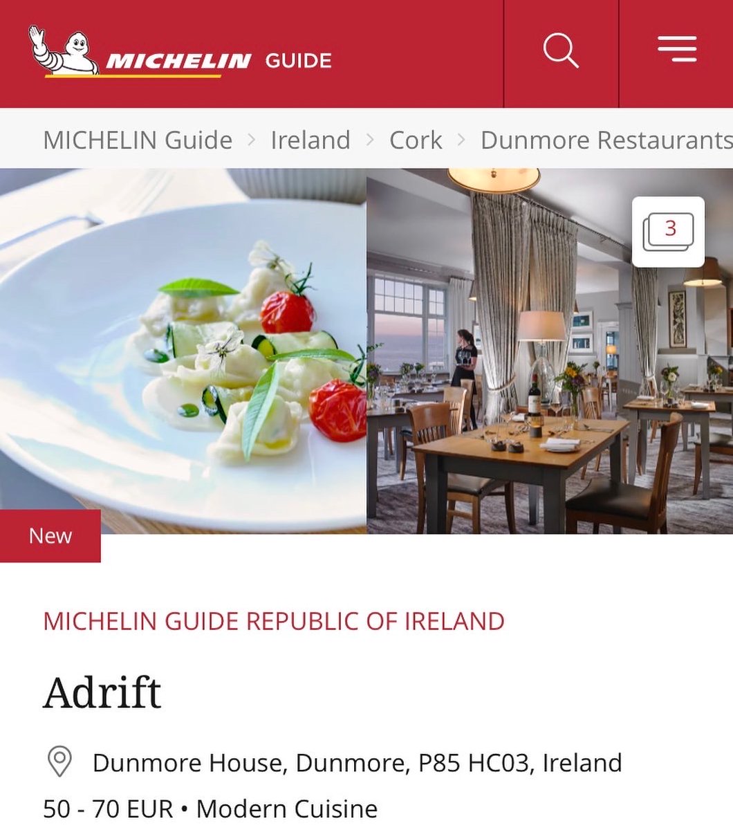 Dunmorehouse's tweet photo. We are thrilled to be included in today’s announcement of the MICHELIN Inspectors’ favourite new additions to the @MichelinGuideUK and Ireland.

Thank you to our great team, we are so proud! 

#DunmoreHouse #MichelinGuide https://t.co/ZPLEwWOqBV