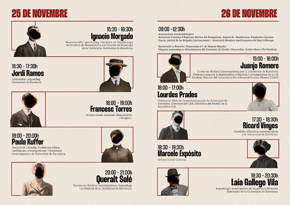 Artpublic1's tweet photo. Demà inaugurem les Jornades d'Arqueologia, Memòria i Franquisme, amb un cartell de luxe.
Entrada gratuïta i lliure
Us esperem!! https://t.co/PHS1PXnYJ0