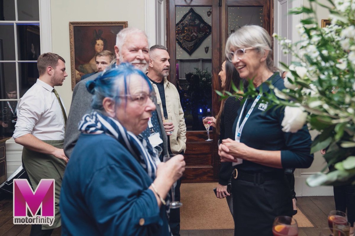 Motorfinityuk's tweet photo. Still likes to defy the norm! 💖Sue was the first female firefighter in Notts back in 1984. A delightful guest at Motorfinity Leasing’s Launch Party #BlueLightServices #WFS #MotorfinityLeasing #Motorfinityfamily https://t.co/V0HP5JuDEt